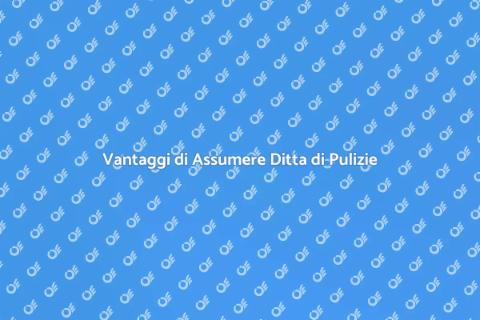 Assumere una Ditta di Pulizie Vantaggi