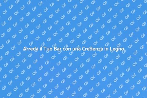 Credenza in Legno per Arredamento Bar