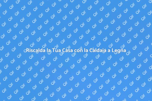 Caldaia a Legna: Un'Opzione Ecologica