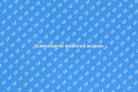 Scale esterne: design e funzionalità