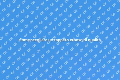 Tappeto erboso di qualità per giardini