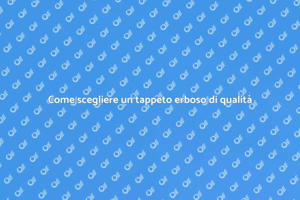Tappeto erboso: il segreto del giardino