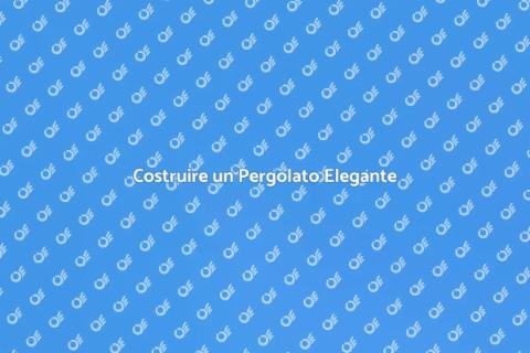 Pergolato con Copertura a Shed