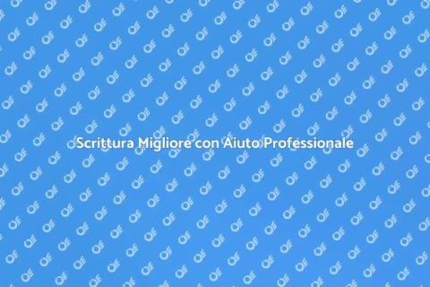 Aiuto in Letteratura per Scrittori