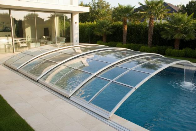 Installare un tetto scorrevole per piscina