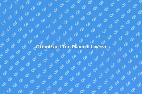 Aggiustare un Piano di Lavoro