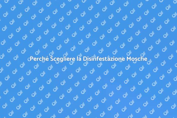 Disinfestazione: Addio Mosche!