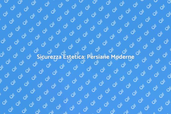 Ristruttura con una Persiana Blindata