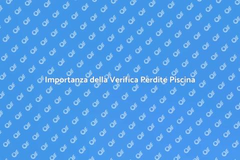 Verifica Professionale Perdite Piscina