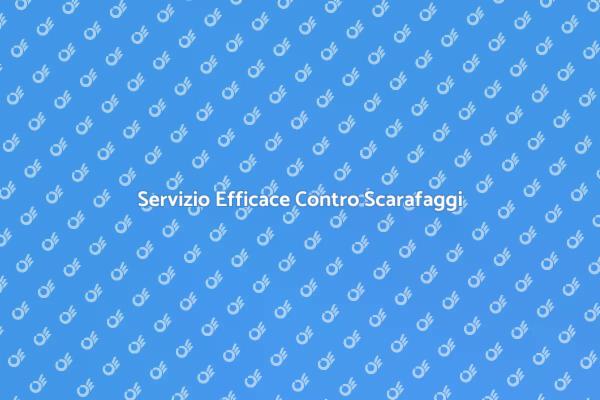 Liberati dagli Scarafaggi Oggi!