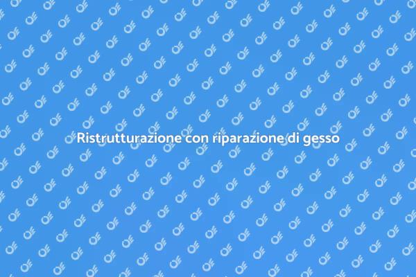 Ristruttura la tua casa con il gesso
