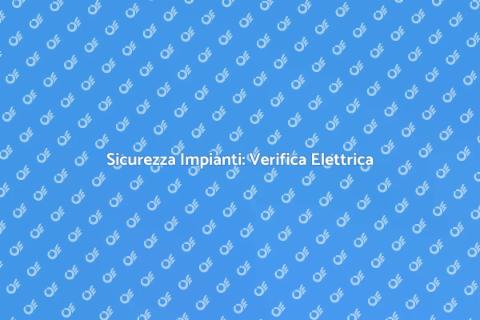 Verifica Compatibilità Elettrica Pannello