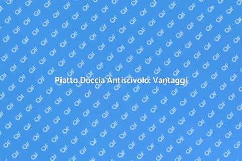 Sostituire Piatto Doccia Antiscivolo