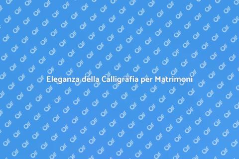 Calligrafo per un Matrimonio Invernale