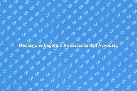 Avvocato per Mediazione Legale