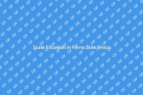 Scale Elicoidali: Design e Funzionalità
