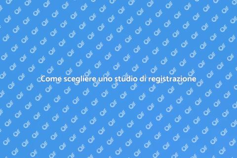 Affittare uno studio di registrazione