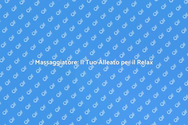 Rilassati con un Massaggiatore Professionista