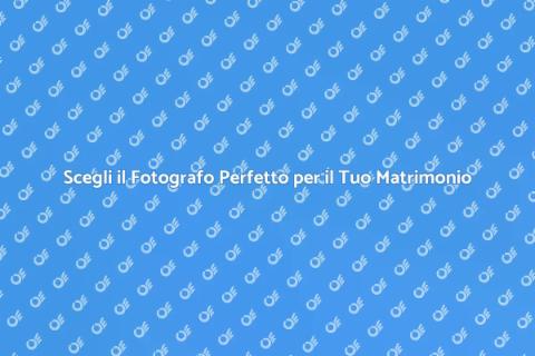 Fotografo Professionista per Matrimonio