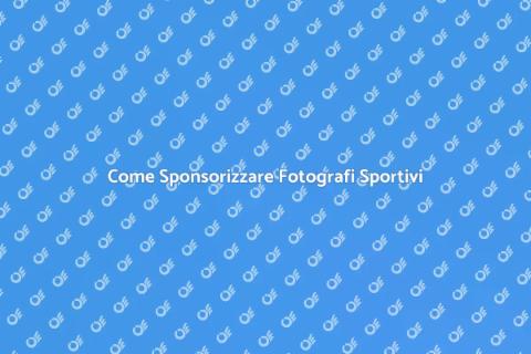 Sponsorizzazione per Fotografi Sportivi