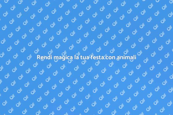 Animali per feste private: un tocco unico