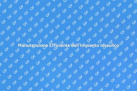 Manutenzione Impianto Idraulico Domestico