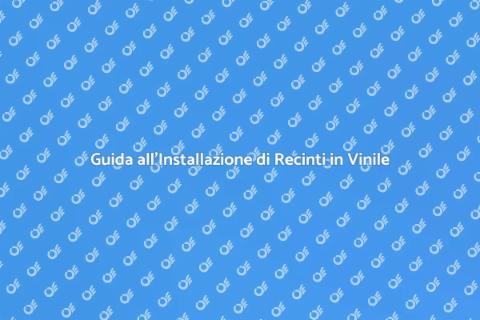 Installare Recinto in Vinile