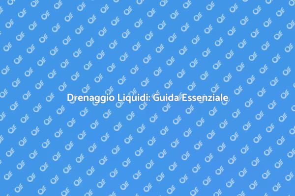 Importanza Drenaggio per la Tua Casa