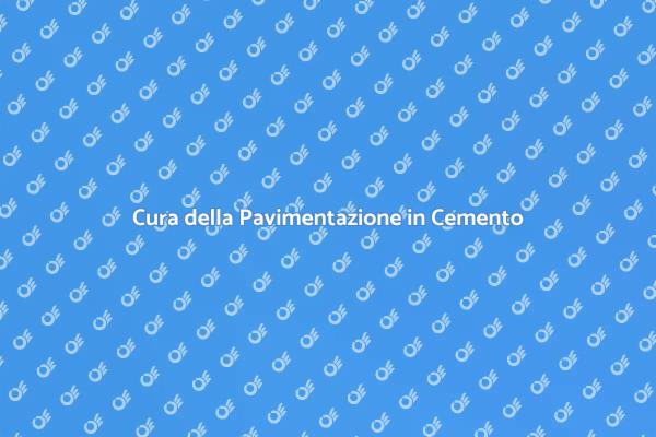 Mantenere il Cemento Esterno in Ottimo Stato