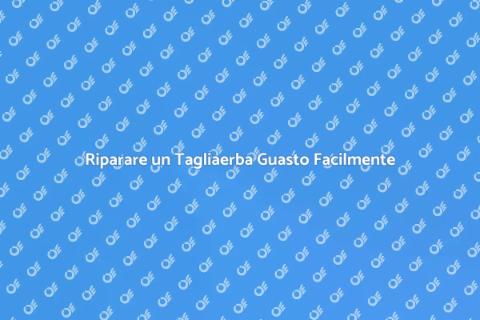Rimettere in Sesto un Tagliaerba Guasto