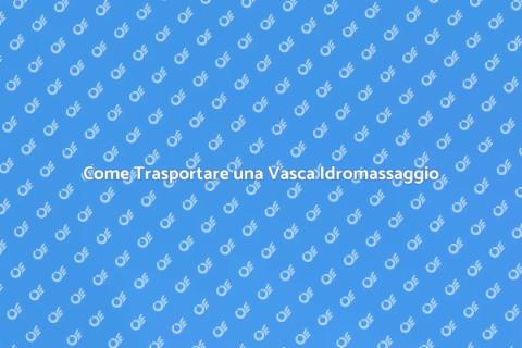 Trasportare Vasca Idromassaggio Interna