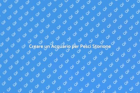 Acquario Ideale per Pesci Storione