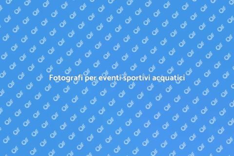 Noleggiare un fotografo per eventi sportivi