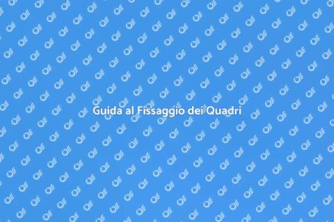 Fissaggio Quadri durante il Trasloco