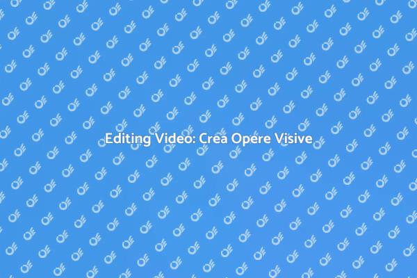 Scopri il Tuo Nuovo Software di Editing