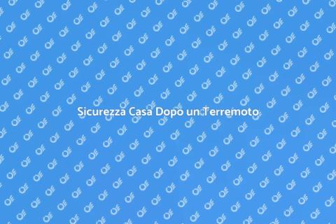 Consulenza Post Terremoto Sicura