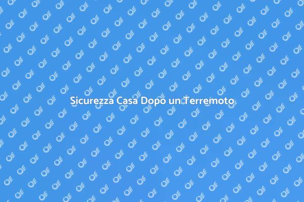Supporto Sicuro Dopo un Terremoto