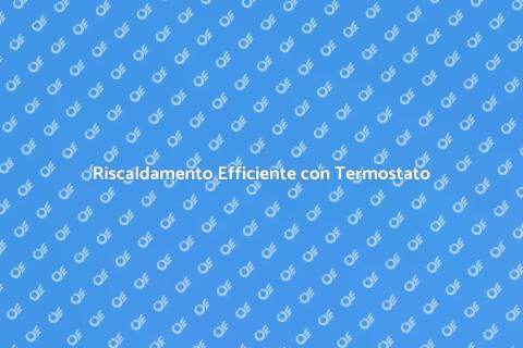 Termostato con Sonda per Riscaldamento