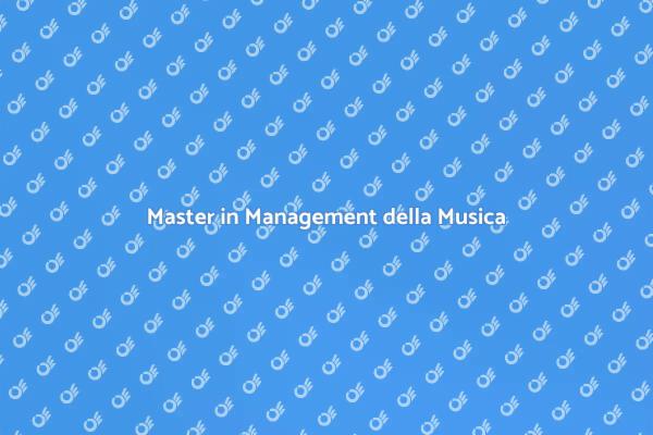Scopri il Master Musicale