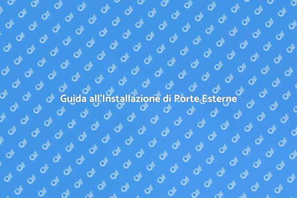 Come Scegliere e Installare una Porta Esterna