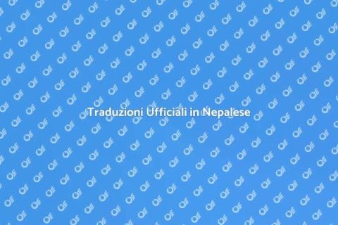 Traduzione Giurata in Nepalese