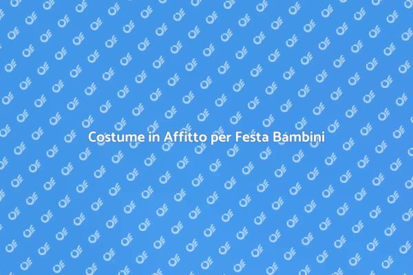 Costume Perfetto per Festa Bambini