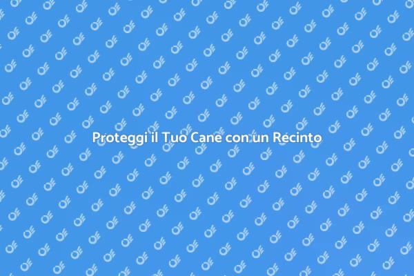 Sicurezza per Cani: Recinto Antiscasso