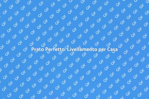 Trasforma il Tuo Giardino con il Livellamento