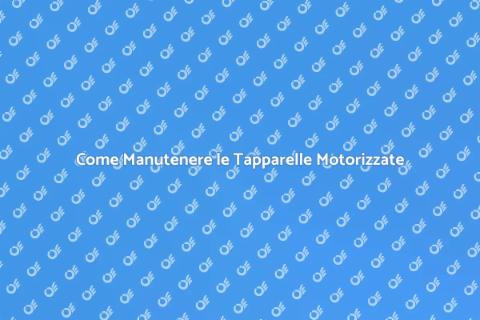 Manutenzione Tapparelle Motorizzate