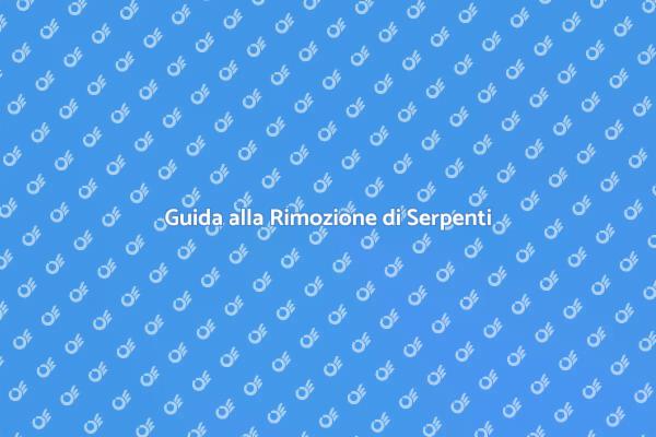 Rimozione Sicura di Serpenti