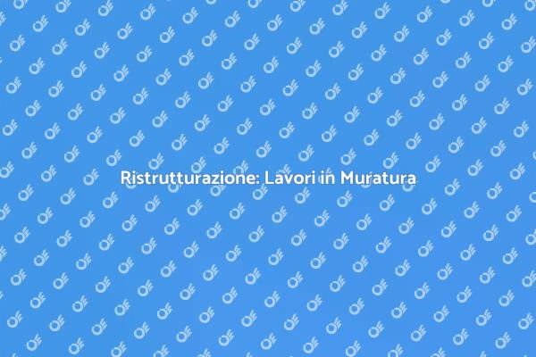 Trasforma la Tua Casa con Muratura