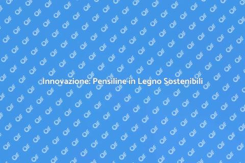 Pensilina in Legno con Pannelli Solari