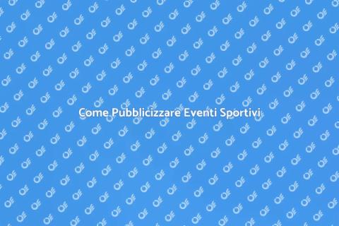 Pubblicità Eventi Sportivi Amatoriali