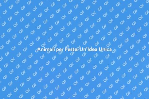 Affitto Animali per Feste Outdoor